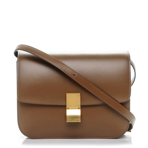 celine classic medium flap bag|Medium Classic bag in box calfskin .